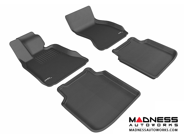 BMW 7 Series LI (F02) (F04) Floor Mats (Set of 4) - Black by 3D MAXpider